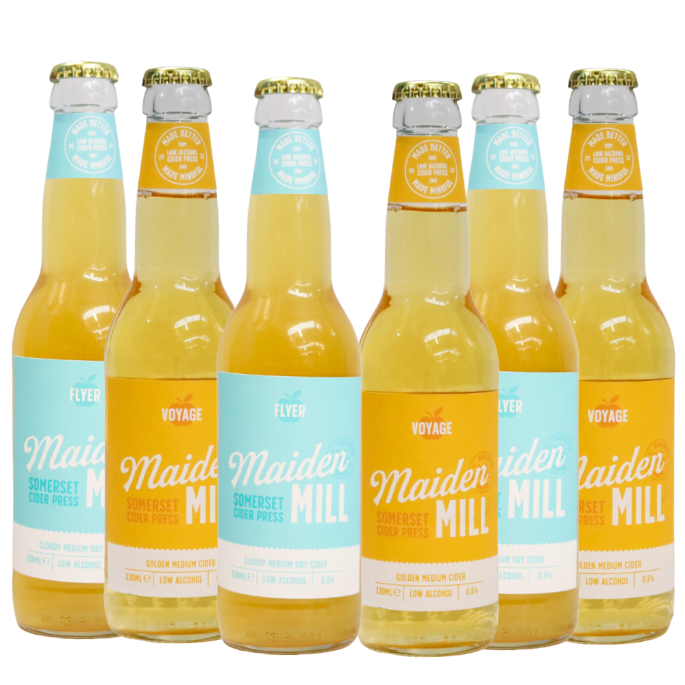 Maiden Mill Mixed Cider Pack (0.5% ABV)